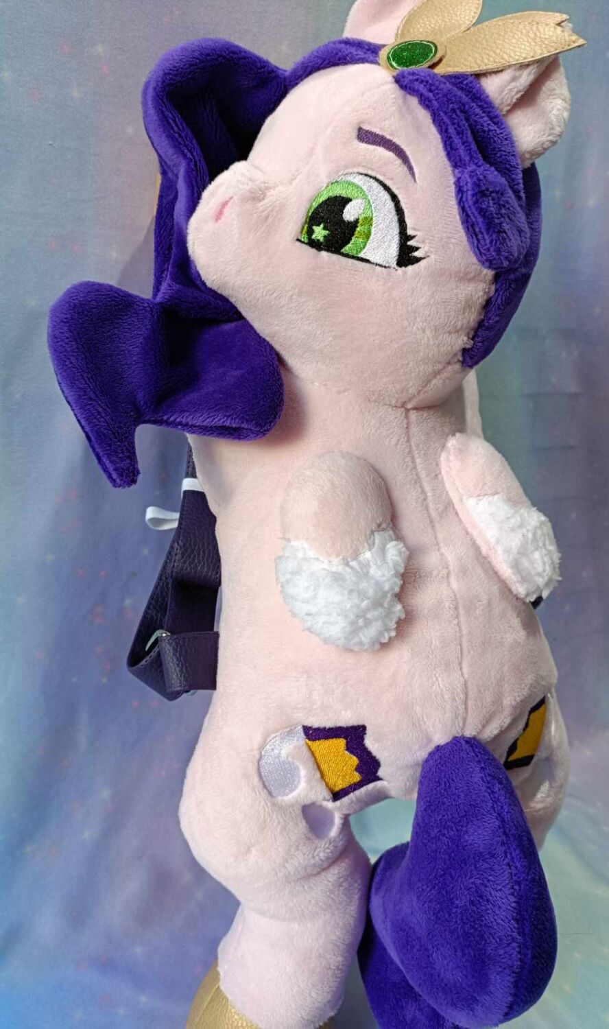 My Little Pony Inspired Pipp Petals Plush Backpack