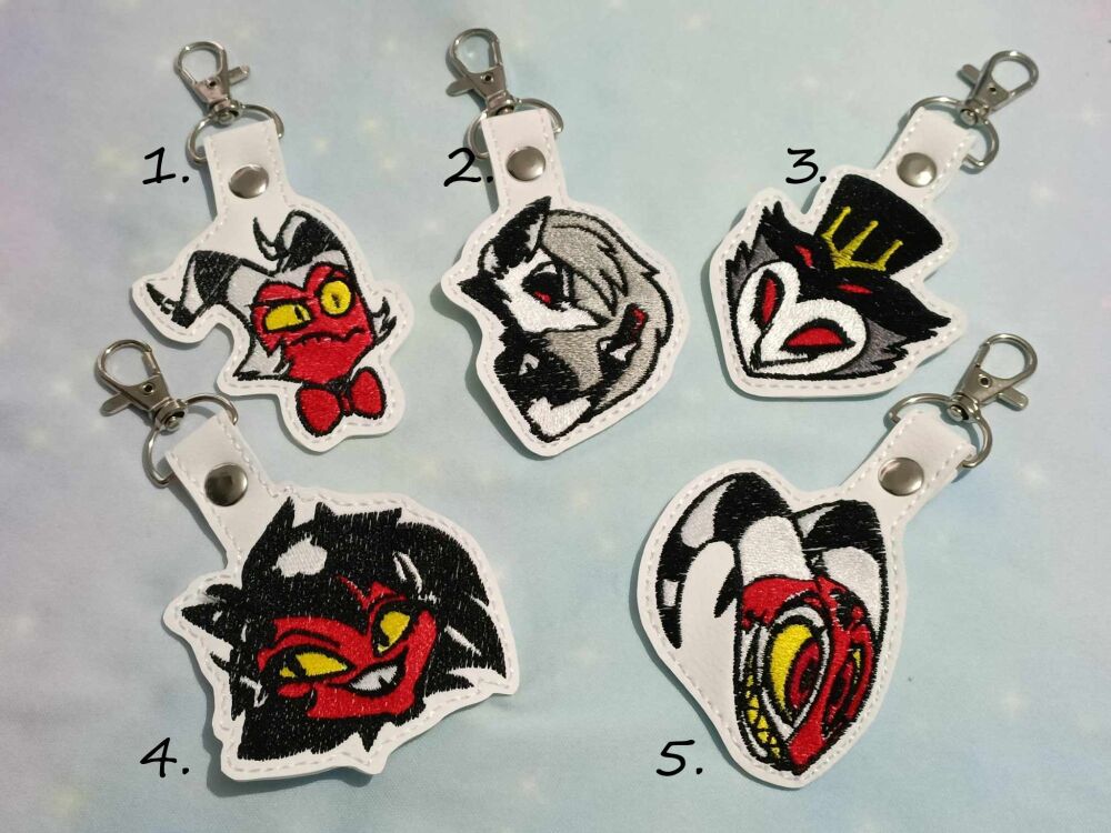 Helluva Boss Inspired Keyrings