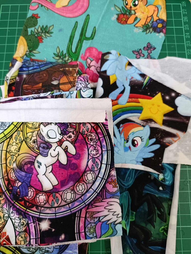 Fabric Scrap Pack My Little Pony Gen 4 100g (Jersey Stretch)