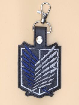 AOT Scout Badge Inspired Embroidered Keyring