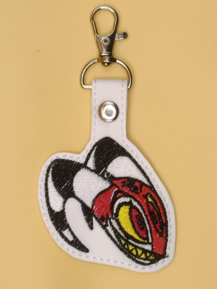 HB Blitzo Inspired Embroidered Keyring