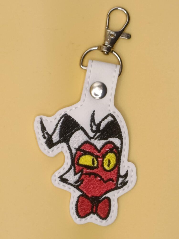 HB Moxxie Inspired Embroidered Keyring