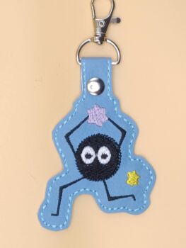 SG Soot Sprite (Susuwatari) Inspired Embroidered Keyring