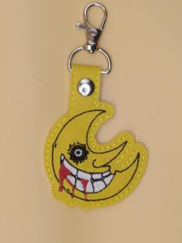 Soul Eater Moon Inspired Embroidered Keyring