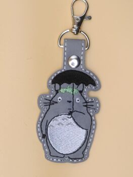 SG Totoro Inspired Embroidered Keyring