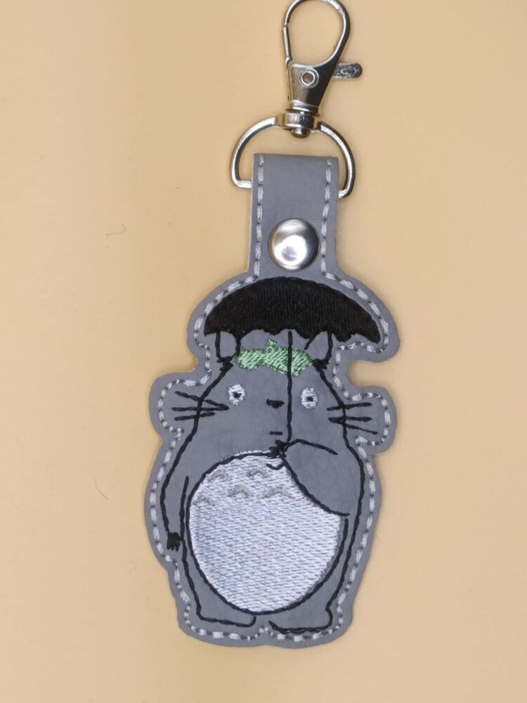 SG Totoro Inspired Embroidered Keyring