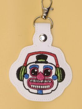 FNAF DJ Music Man Inspired Embroidered Keyring