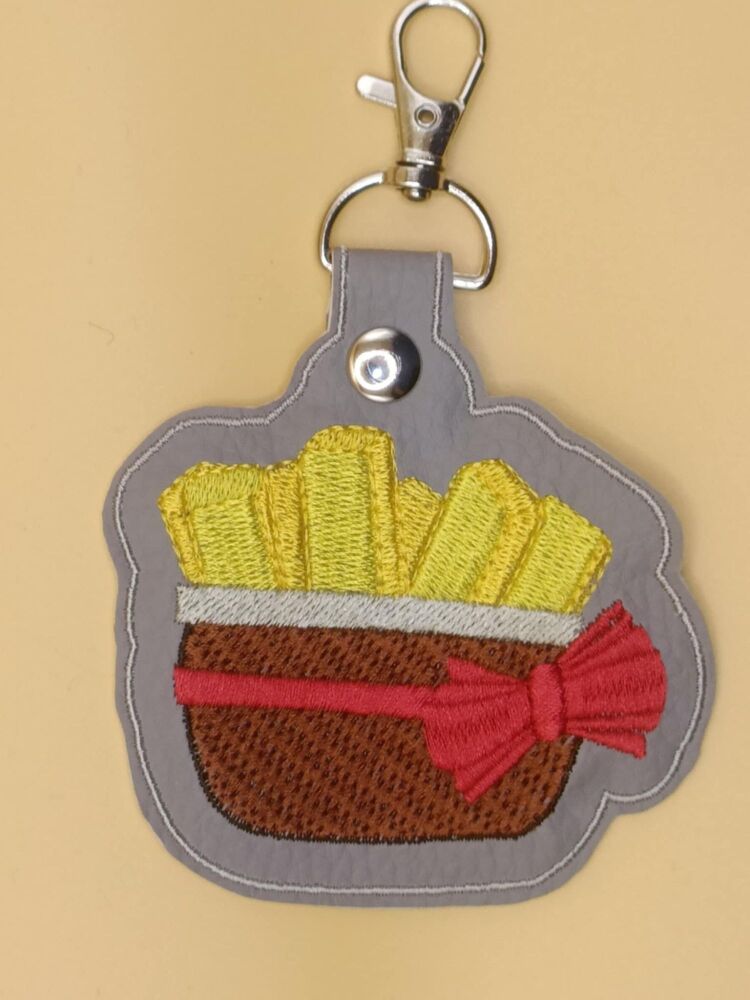 FNAF Exotic Butters Inspired Embroidered Keyring