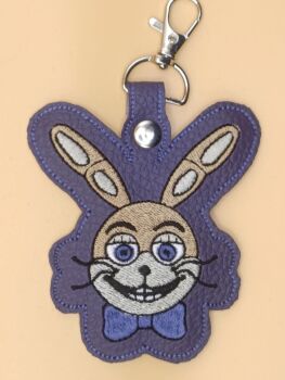 FNAF Glitchtrap Inspired Embroidered Keyring