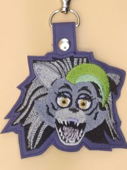 FNAF Glamrock Roxy Inspired Embroidered Keyring