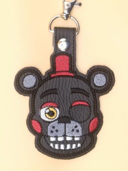 FNAF Lefty Inspired Embroidered Keyring