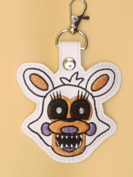 FNAF Lolbit Inspired Embroidered Keyring