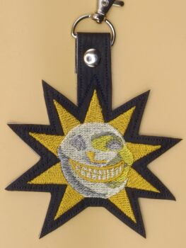 FNAF Sun Inspired Embroidered Keyring