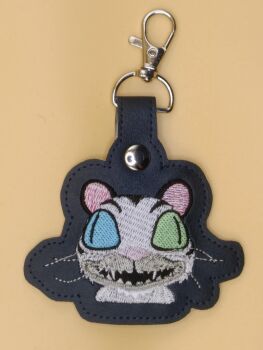 FNAF White Tiger Inspired Embroidered Keyring
