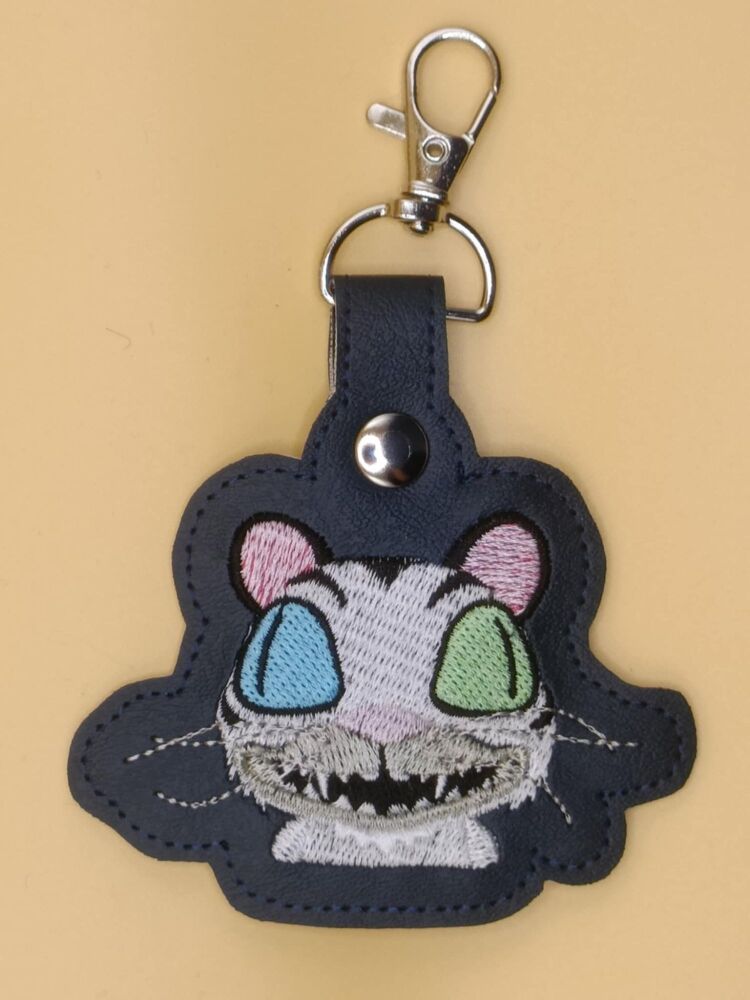 FNAF White Tiger Inspired Embroidered Keyring