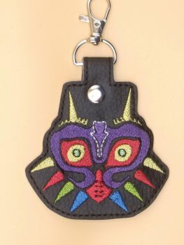 LOZ Majoras Mask Inspired Embroidered Keyring