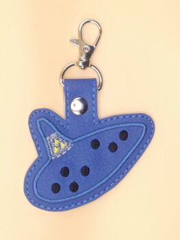LOZ Ocarina Inspired Embroidered Keyring