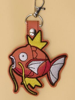 Pokemon Magikarp Inspired Embroidered Keyring