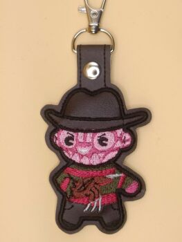 Freddy Inspired Embroidered Keyring