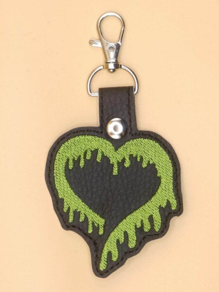 Heart Inspired Embroidered Keyring (s)