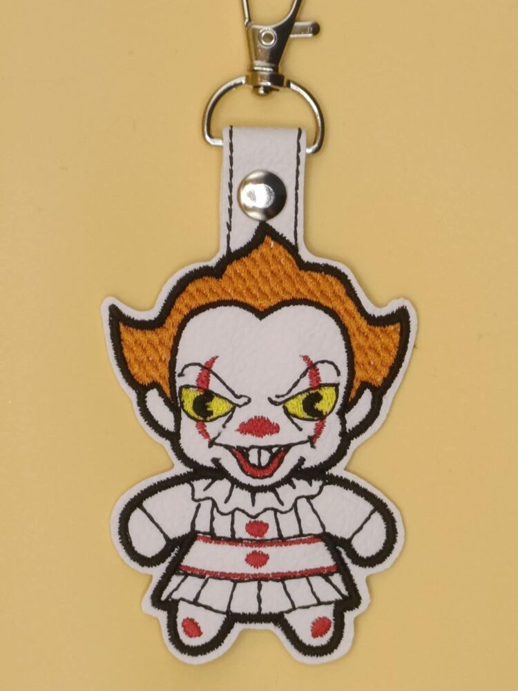 Pennywise Inspired Embroidered Keyring (BS)