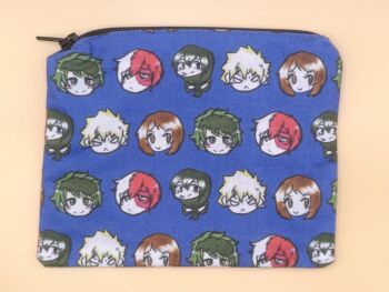 Zip Pouch Made With My Hero Academia Inspired Fabric