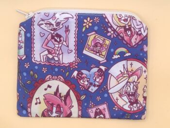 Zip Pouch Made With Hazbin Hotel Inspired Fabric