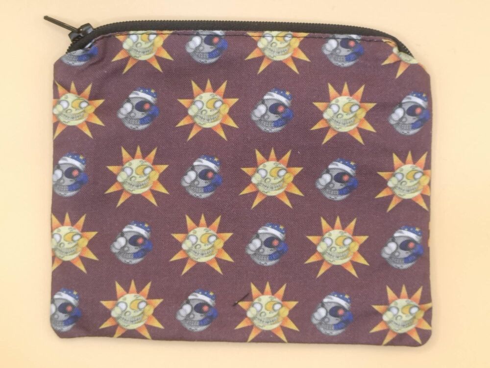 Zip Pouch Made With FNAF Inspired Fabric (fnafsm)