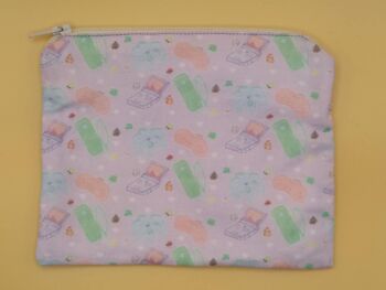 Zip Pouch Made With Video Game Controller Inspired Fabric
