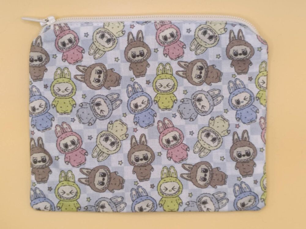Zip Pouch Made With Labooboo Inspired Fabric