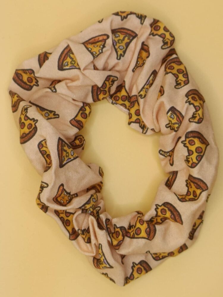 Pizza Inspired Large Scrunchie