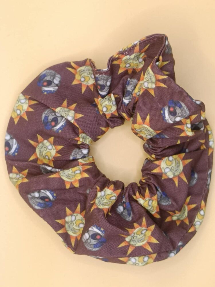 Five Nights At Freddy's Sun & Moon Inspired Large Scrunchie