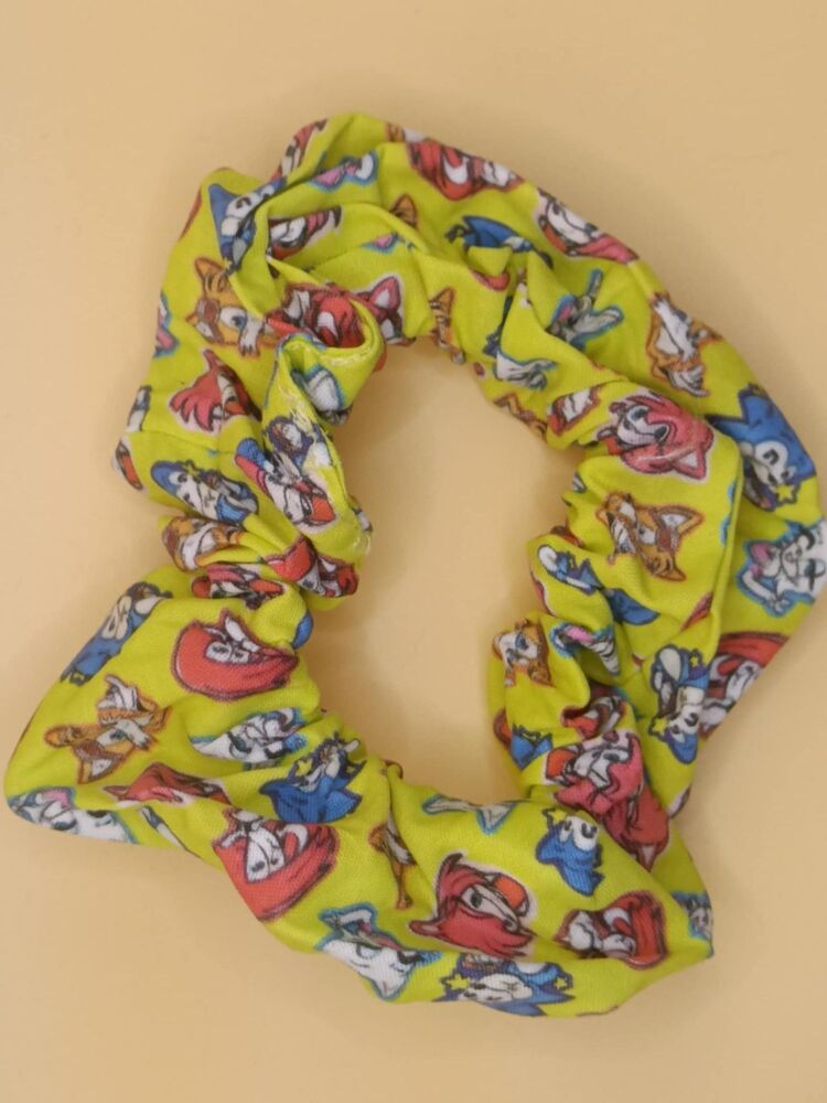 Sonic Inspired Large Scrunchie