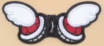 Red Winged Shell Inspired Shoe Wings (b)