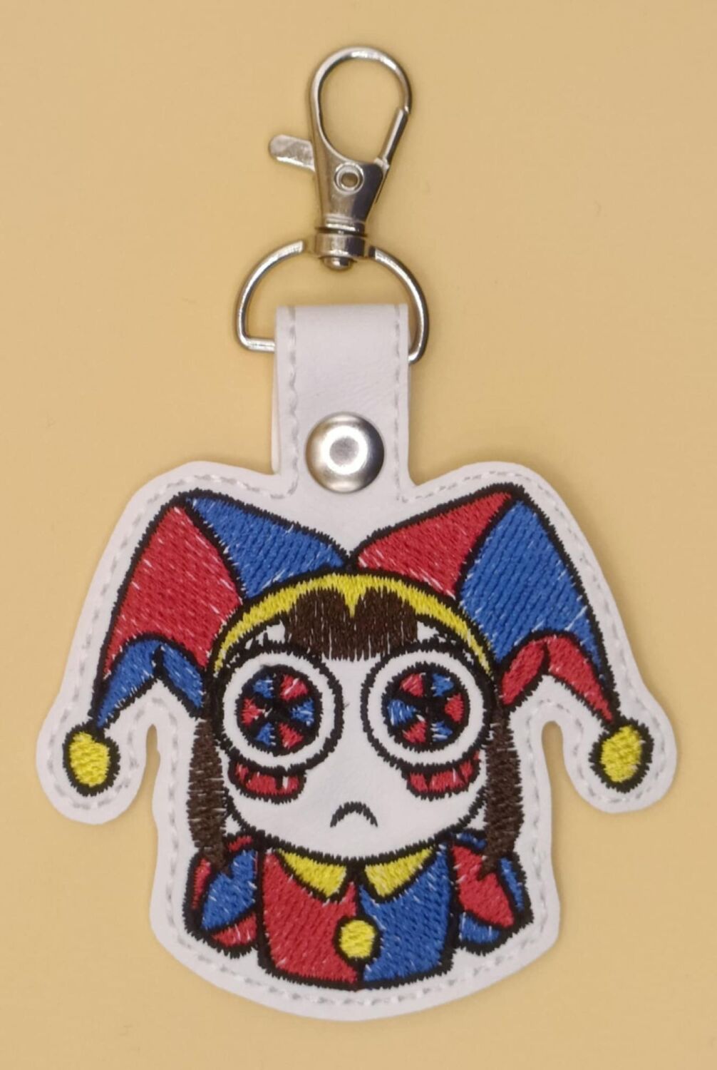 DC Pomni Inspired Embroidered Keyring