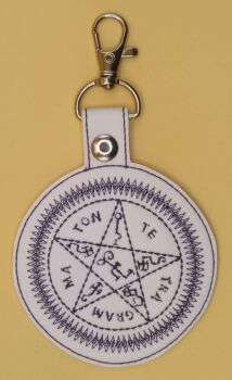 Black Butler Contract Seal Inspired Embroidered Keyring