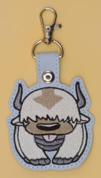 Appa Inspired Embroidered Keyring