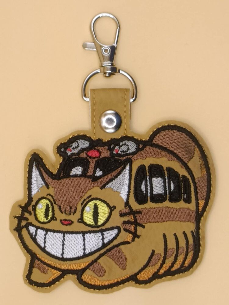 SG Catbus Inspired Embroidered Keyring