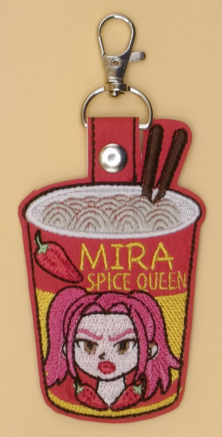 KPDH Mira Inspired Embroidered Keyring