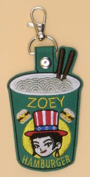 KPDH Zoey Inspired Embroidered Keyring