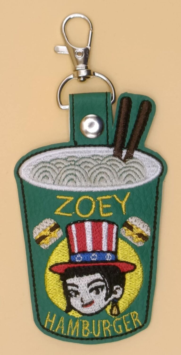 KPDH Zoey Inspired Embroidered Keyring