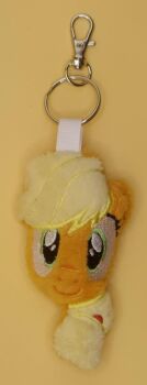 Applejack Inspired Plush Head Keyring