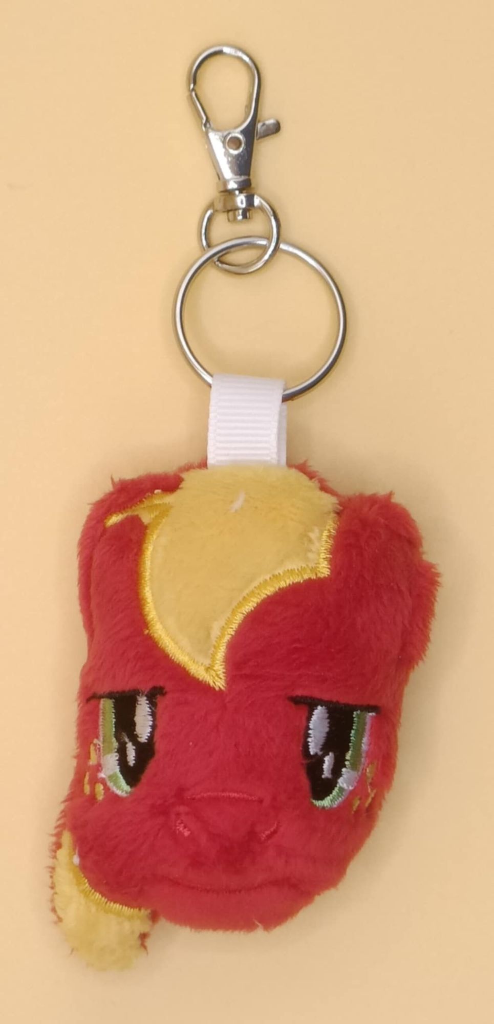 Big Mac Inspired Plush Head Keyring