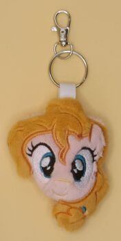Pear Butter Inspired Plush Head Keyring
