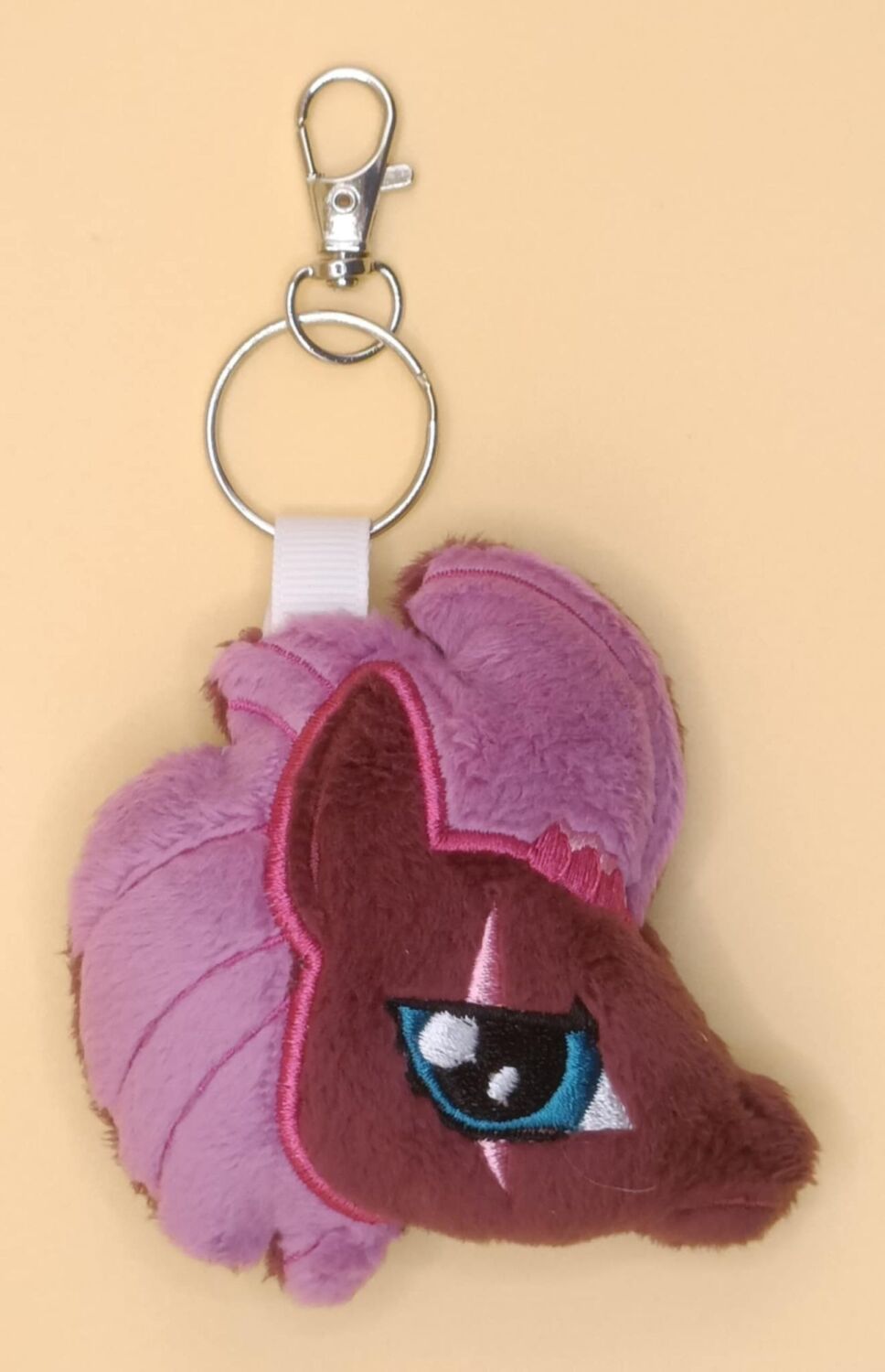 Tempest Shadow Inspired Plush Head Keyring