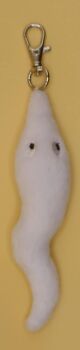 White Worm On A String Inspired Plush.