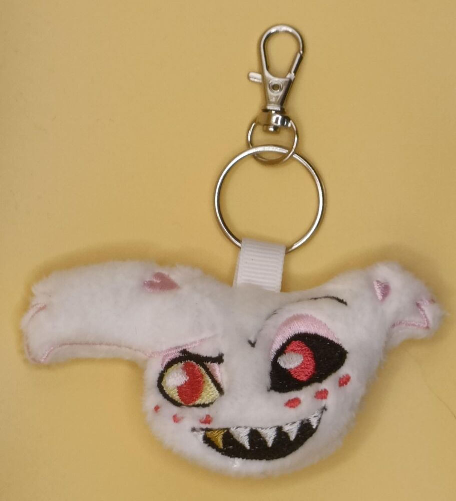 Angel Dust Inspired Plush Head Keyring