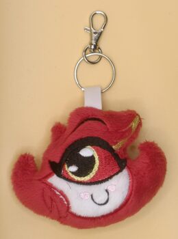 Hazbin Hotel Nifty Inspired Plush Head Keyring.