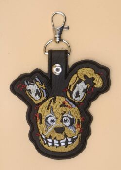 FNAF Springtrap Inspired Embroidered Keyring