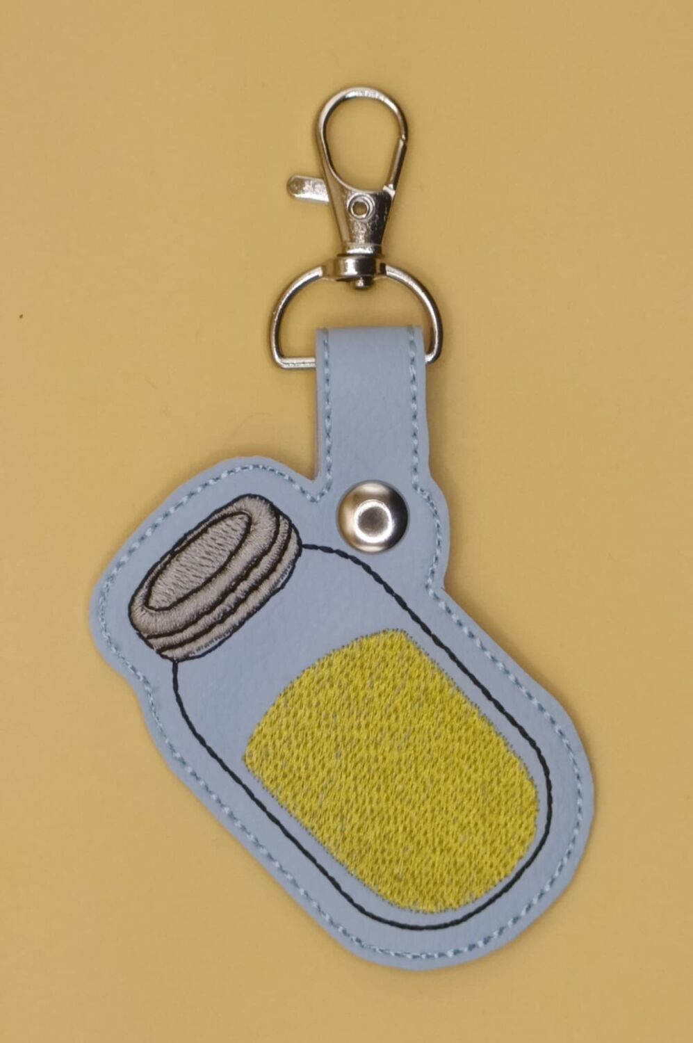 TF2 Jarate Inspired Embroidered Keyring